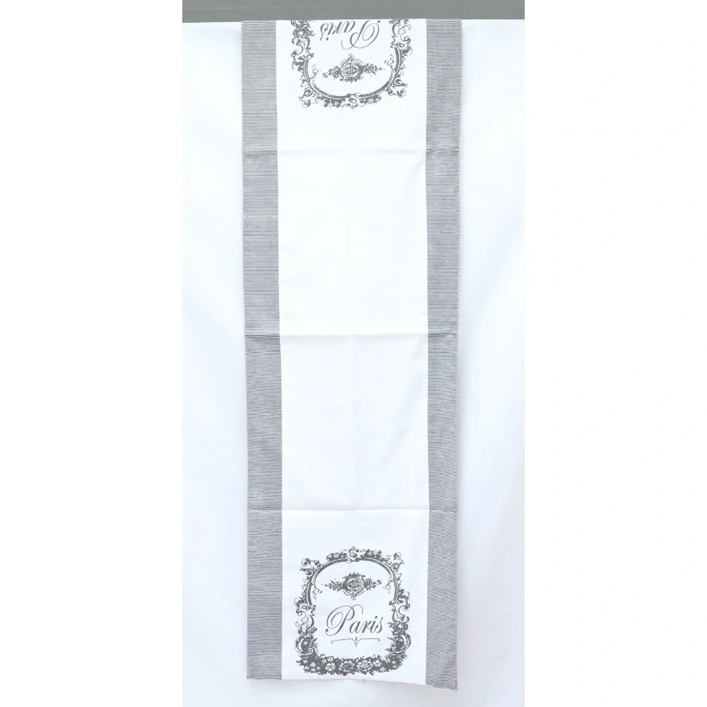 Paris table runner fabric vintage print dinner serving home decor cottagecore